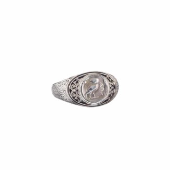 Symbol Ring in Sterling Silver with Ancient Greek Owl