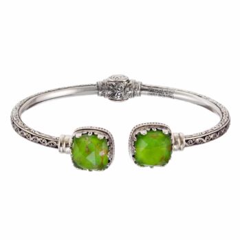 Aegean colors bracelet in Sterling Silver with Doublet Gemstones