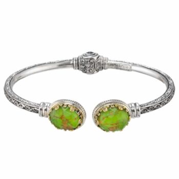 Aegean colors bracelet in 18K Gold and Sterling Silver