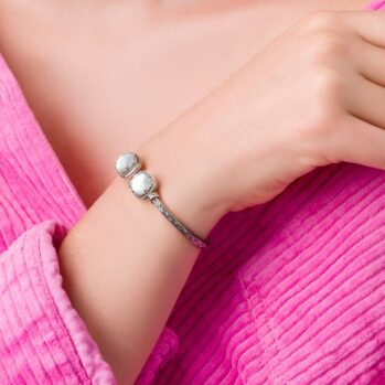 Aegean colors bracelet in Sterling Silver with Doublet Gemstones