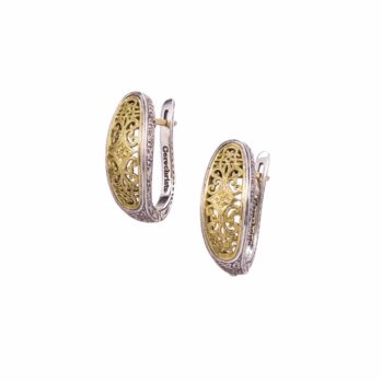Mediterranean earrings in 18K Gold and Sterling Silver