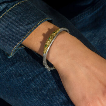 Mediterranean Bracelet in 18K Gold and Sterling Silver with Gemstones