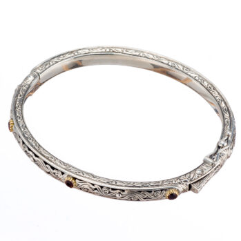 Nefeli Bracelet in 18K Gold and Sterling Silver with semi precious stones