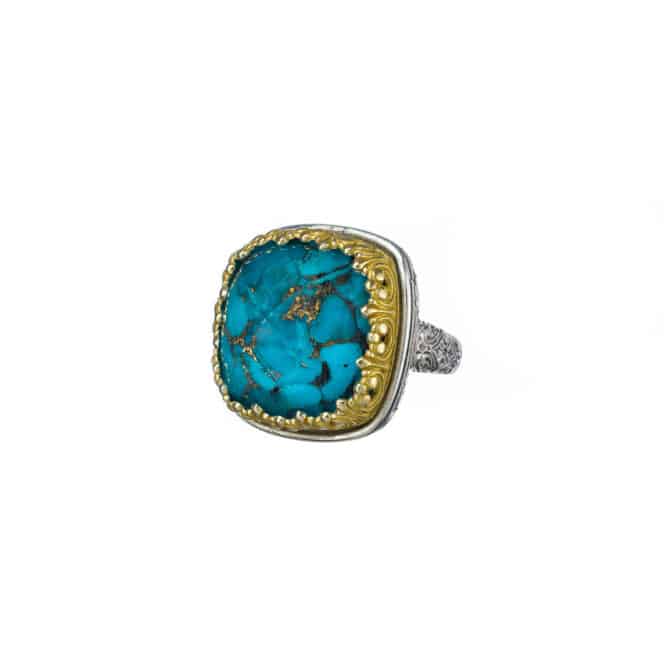 Iris ring in Sterling Silver with Gold Plated Parts - Image 5