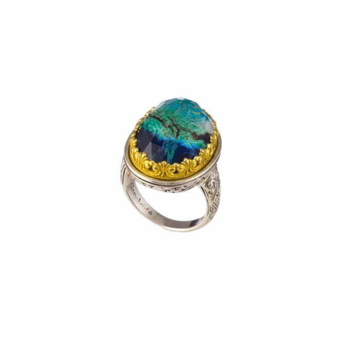 Iris ring in Sterling Silver with Gold Plated Parts - Image 2