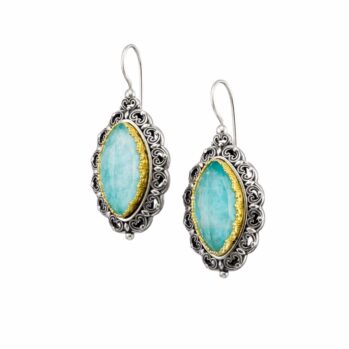 Penelope earrings in Sterling Silver with Gold plated parts
