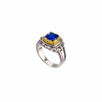 Semeli Ring in Sterling Silver with Gold plated parts