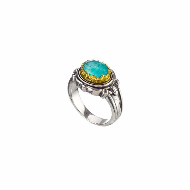 Semeli Ring in Sterling Silver with Gold plated parts - Image 2