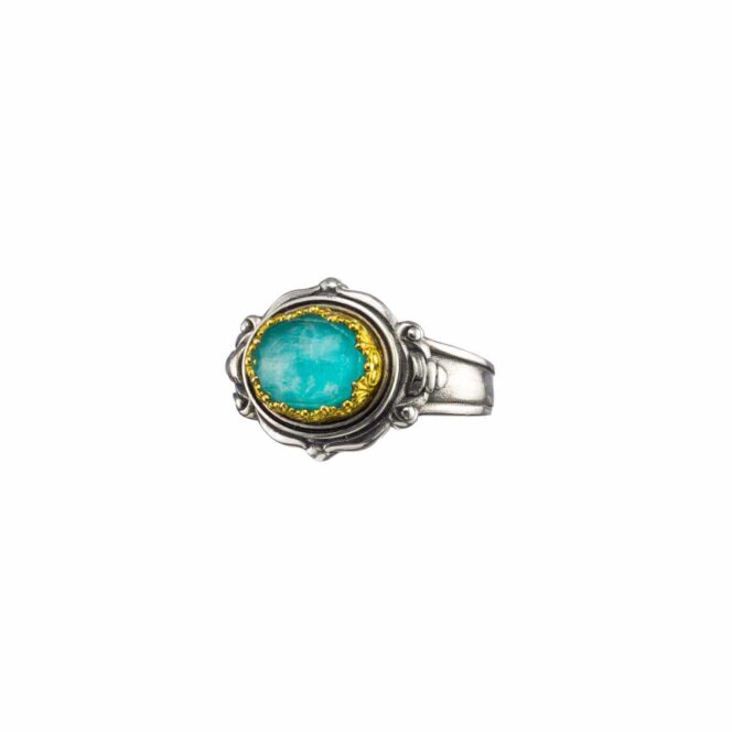 Semeli Ring in Sterling Silver with Gold plated parts - Image 3