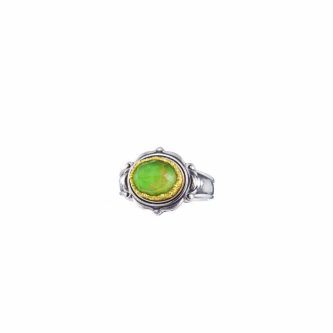 Semeli Ring in Sterling Silver with Gold plated parts - Image 4