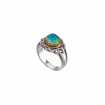 Semeli Ring in Sterling Silver with Gold plated parts