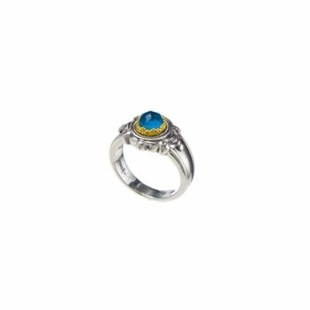 Semeli Ring in Sterling Silver with Gold plated parts