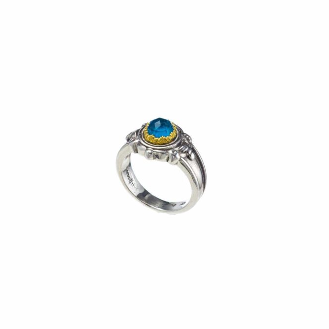 Semeli Ring in Sterling Silver with Gold plated parts