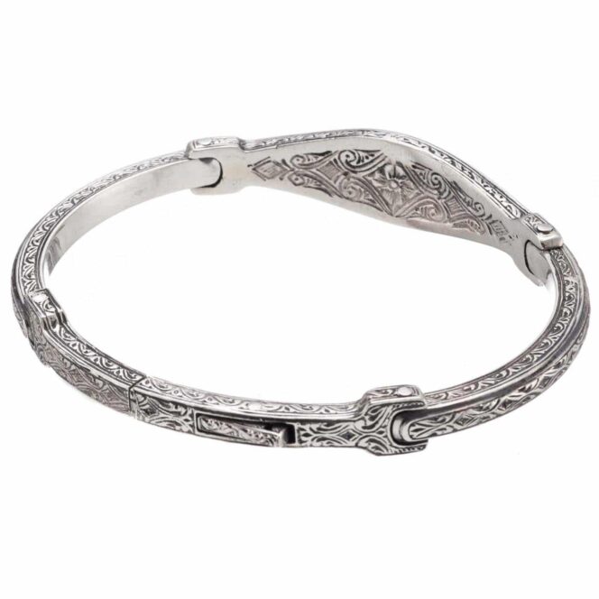 Star of David bracelet in 18K Gold and Sterling Silver - Image 2