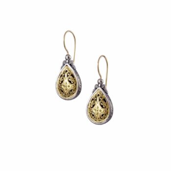 Mediterranean Drop Earrings in 18K Gold and Sterling Silver