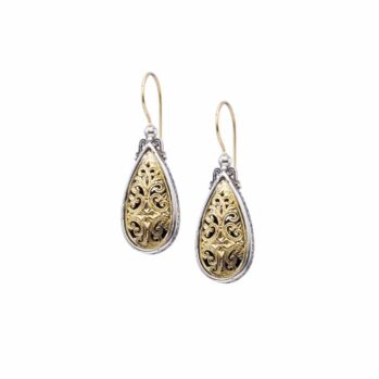 Mediterranean drop earrings in 18K Gold and Sterling Silver