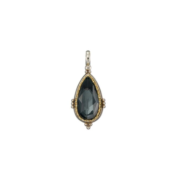 Semeli Drop Pendant in Sterling silver with Gold plated parts - Image 5