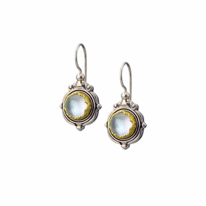 Semeli earrings in sterling silver with Gold plated parts - Image 2