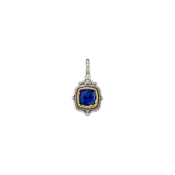 Semeli Square Pendant in Sterling silver with Gold plated parts - Image 4