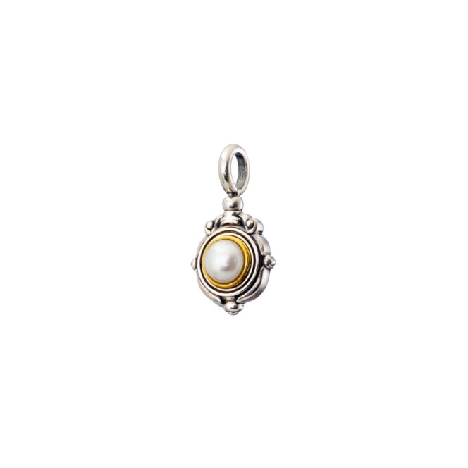 Semeli pendant in Sterling Silver with Gold Plated Parts - Image 2