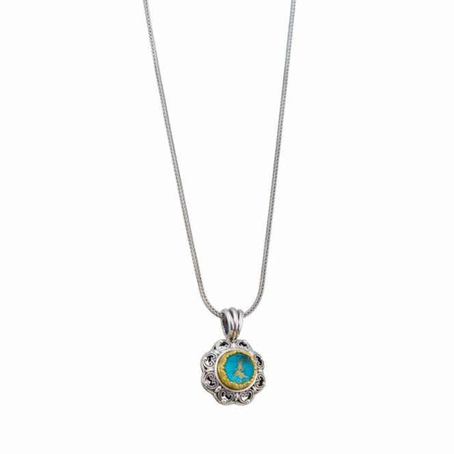 Penelope Pendant is Sterling Silver with Gold plated parts - Image 3