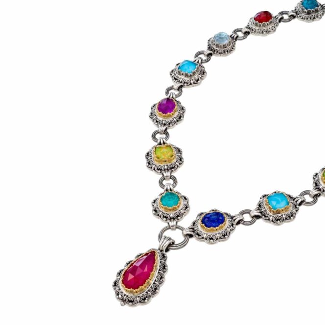 Penelope necklace in 18K Gold and Sterling Silver