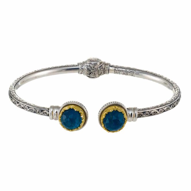 Iris Bracelet in Sterling Silver with Gold Plated parts