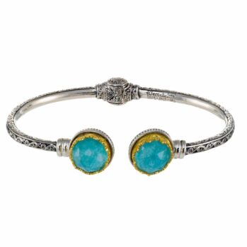 Iris Bracelet in Sterling Silver with Gold Plated parts