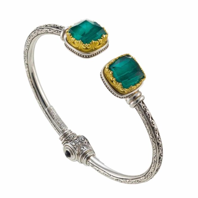 Iris Bracelet in Sterling Silver with Gold Plated parts - Image 3