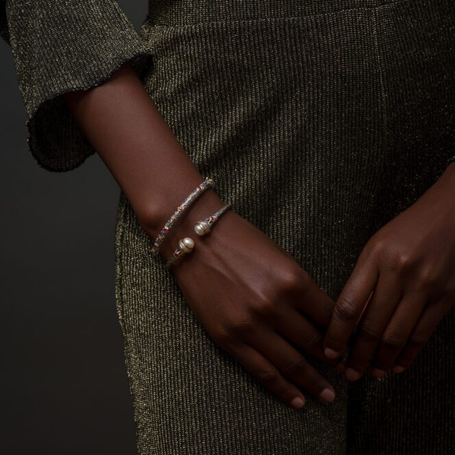 Eden's Garden  Bracelet in 18K Gold and Sterling Silver with Rubies - Image 3