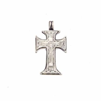 Byzantine big Cross in Sterling Silver