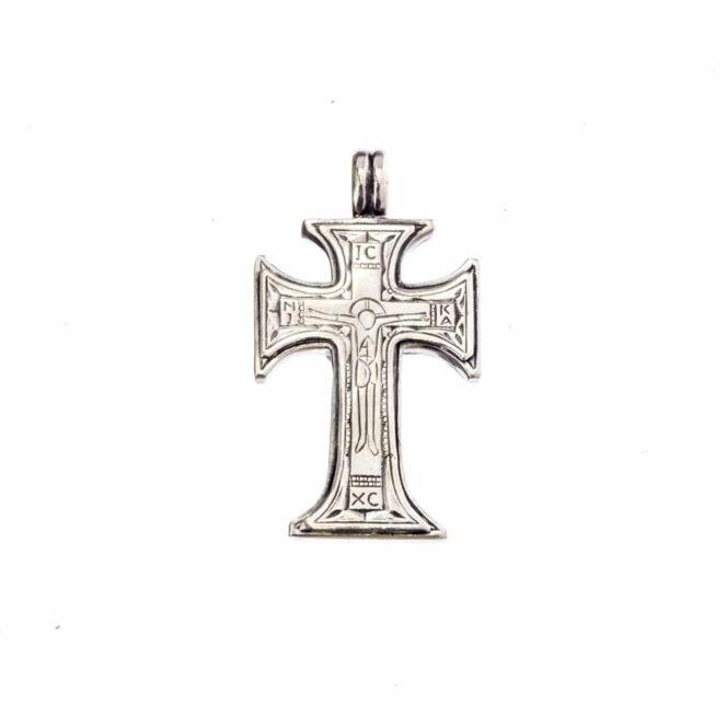 Byzantine big Cross in Sterling Silver