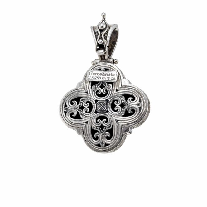 Cross in 18K Gold and Sterling Silver - Image 2