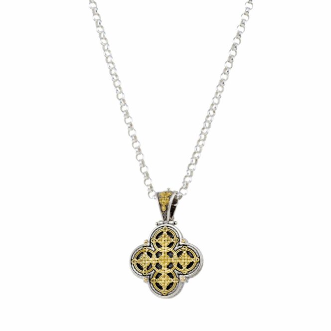 Cross in 18K Gold and Sterling Silver - Image 3