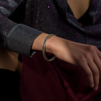 Santorini Bangle Bracelet in sterling silver