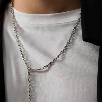 Double Loop Chain handmade in Sterling Silver