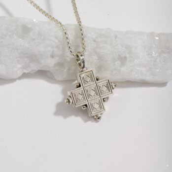 Cyclades Square Cross in Sterling Silver