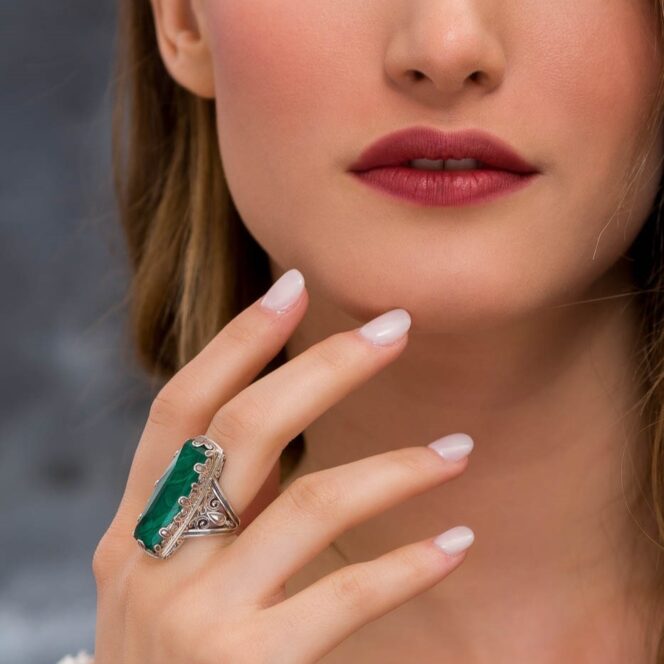 Aegean Colors Ring in Sterling Silver with Doublet Gemstone - Image 8