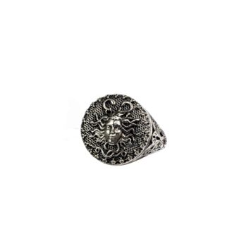 Medusa Men's ring in sterling silver