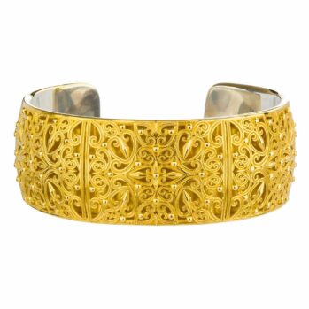 Kallisto Cuff Bracelet in Gold plated silver 925