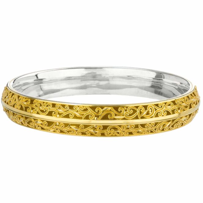 Kallisto Bangle Bracelet in Gold plated silver 925