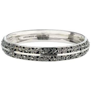 Kallisto bangle Bracelet in oxidized silver