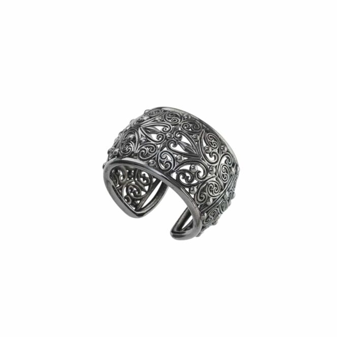 Kallisto Ring in Black plated sterling silver - Image 2