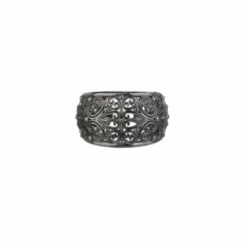 Kallisto Ring in Black plated sterling silver