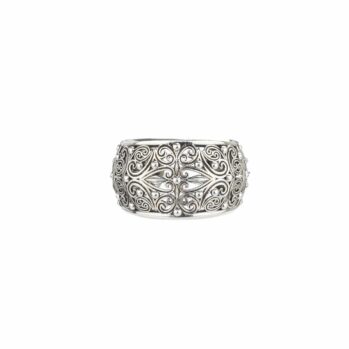Kallisto Ring in oxidized silver 925