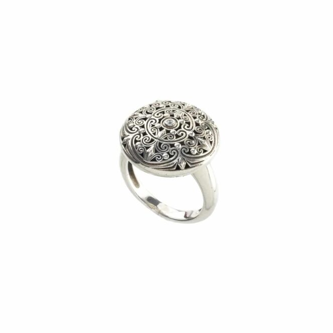 Kallisto Ring in oxidized silver - Image 2
