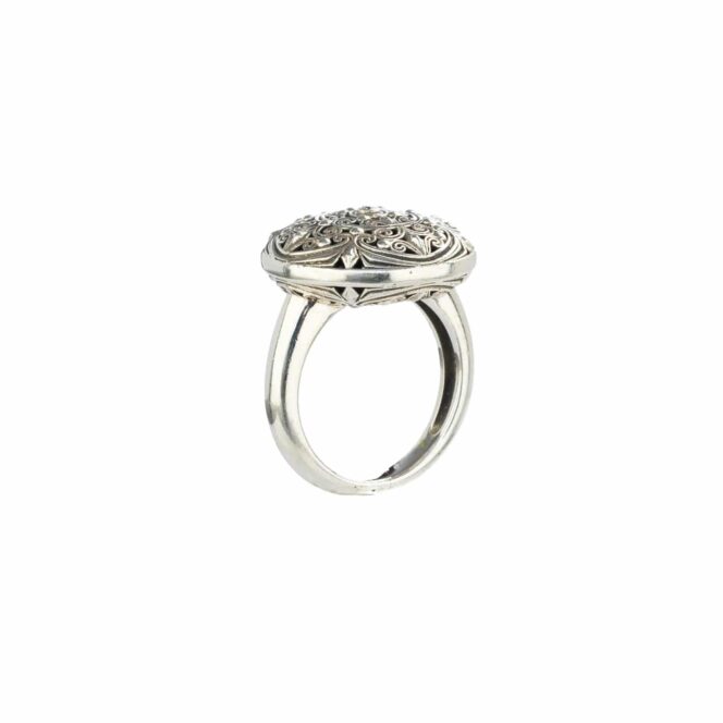Kallisto Ring in oxidized silver - Image 4
