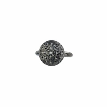 Kallisto Ring in Black plated sterling silver