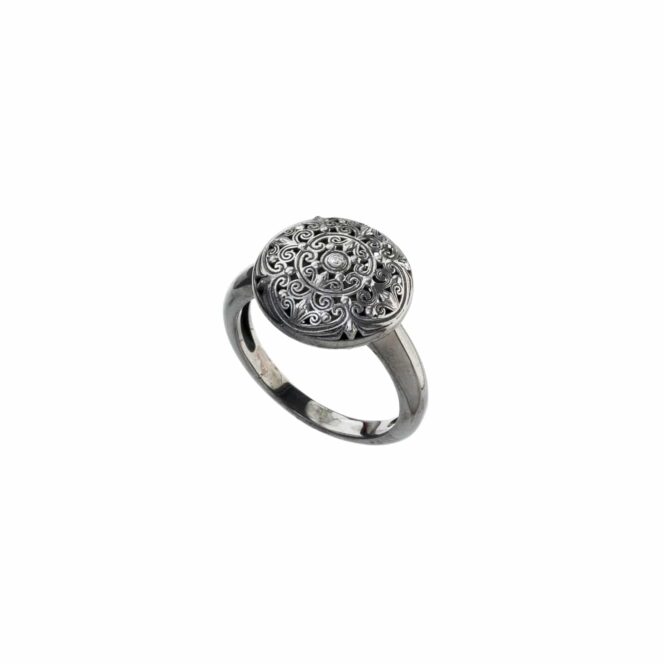 Kallisto Ring in Black plated sterling silver - Image 2