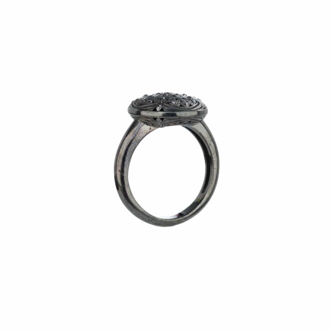 Kallisto Ring in Black plated sterling silver - Image 4